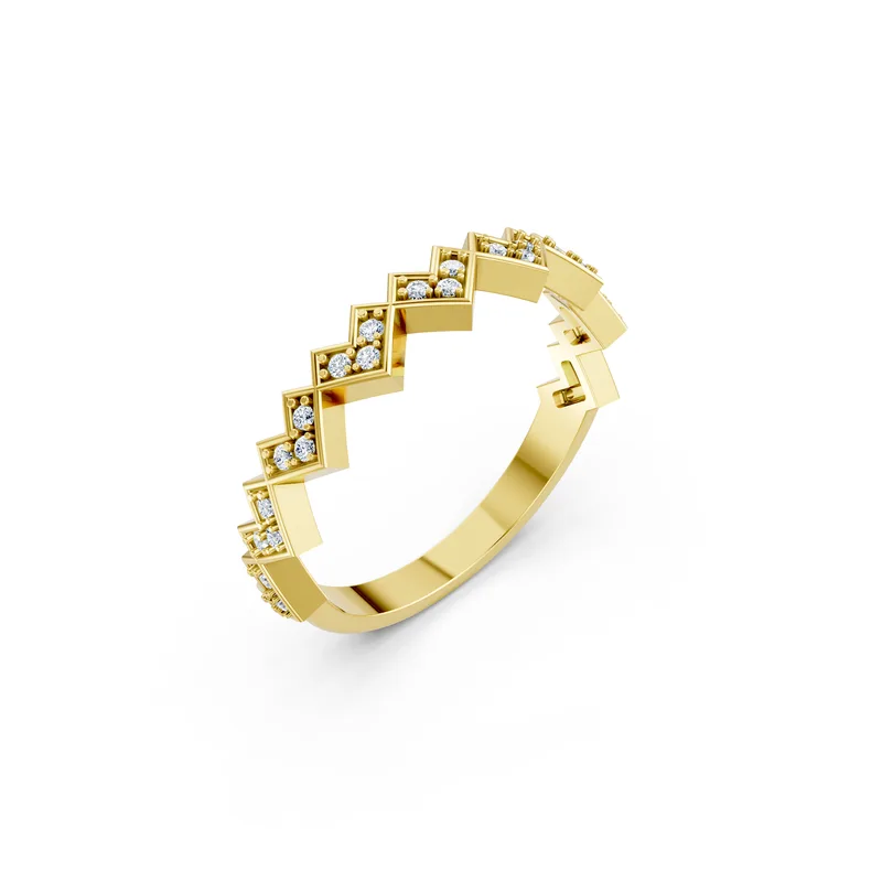 18K Gold Diamond Engagement Ring (RNN76) – Rings by Ivanka & Co