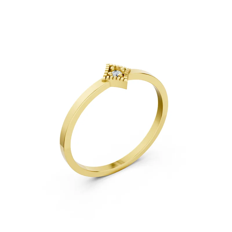 18K Gold Diamond Engagement Ring (RNN8) – Rings by Ivanka & Co