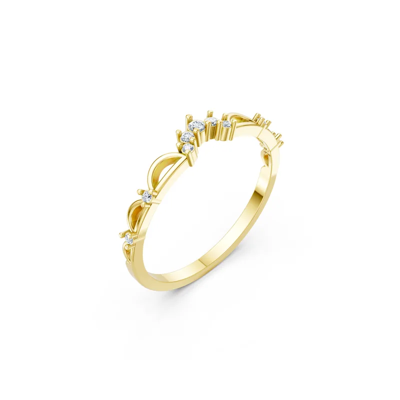 18K Gold Diamond Engagement Ring (RNN80) – Rings by Ivanka & Co