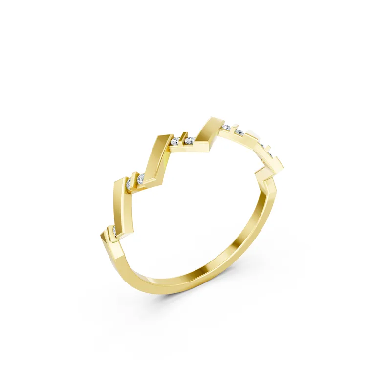 18K Gold Diamond Engagement Ring (RNN82) – Rings by Ivanka & Co
