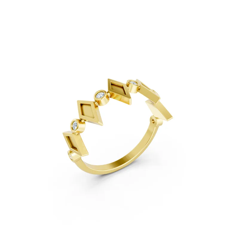 18K Gold Diamond Engagement Ring (RNN84) – Rings by Ivanka & Co