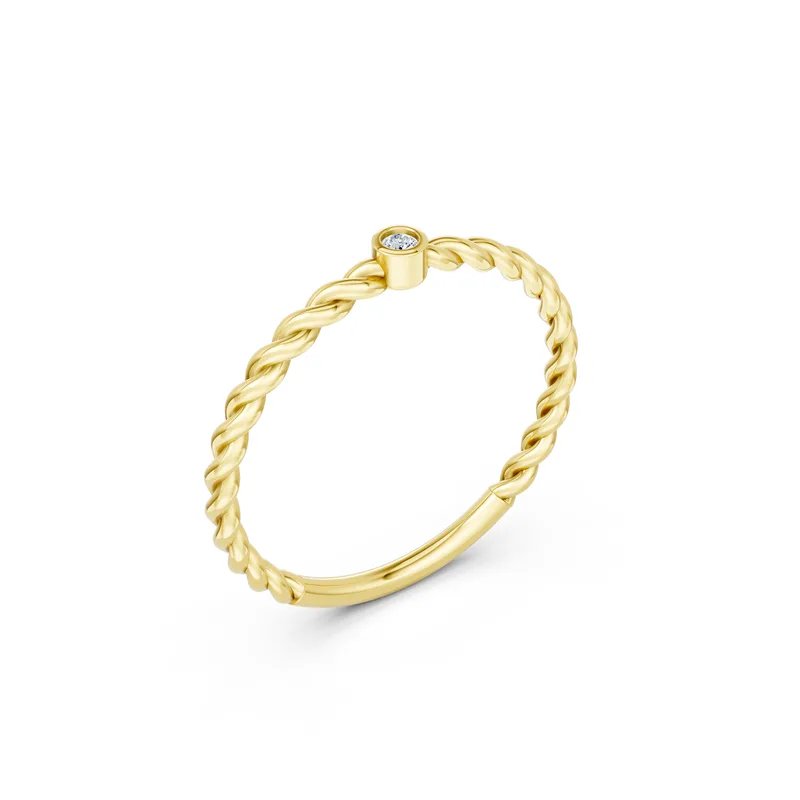 18K Gold Diamond Engagement Ring (RNN86) – Rings by Ivanka & Co