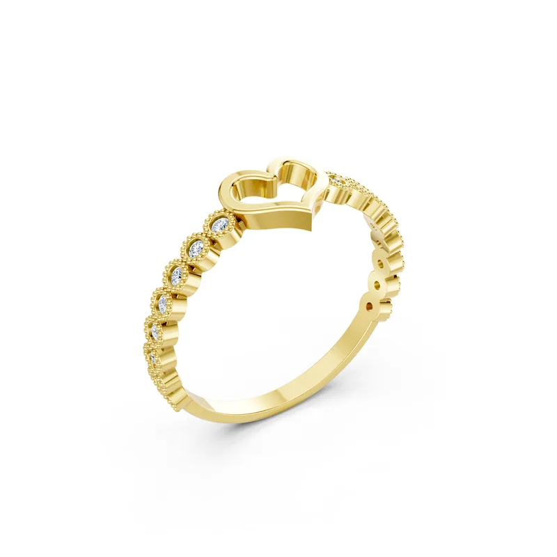 18K Gold Diamond Engagement Ring (RNN89) – Rings by Ivanka & Co