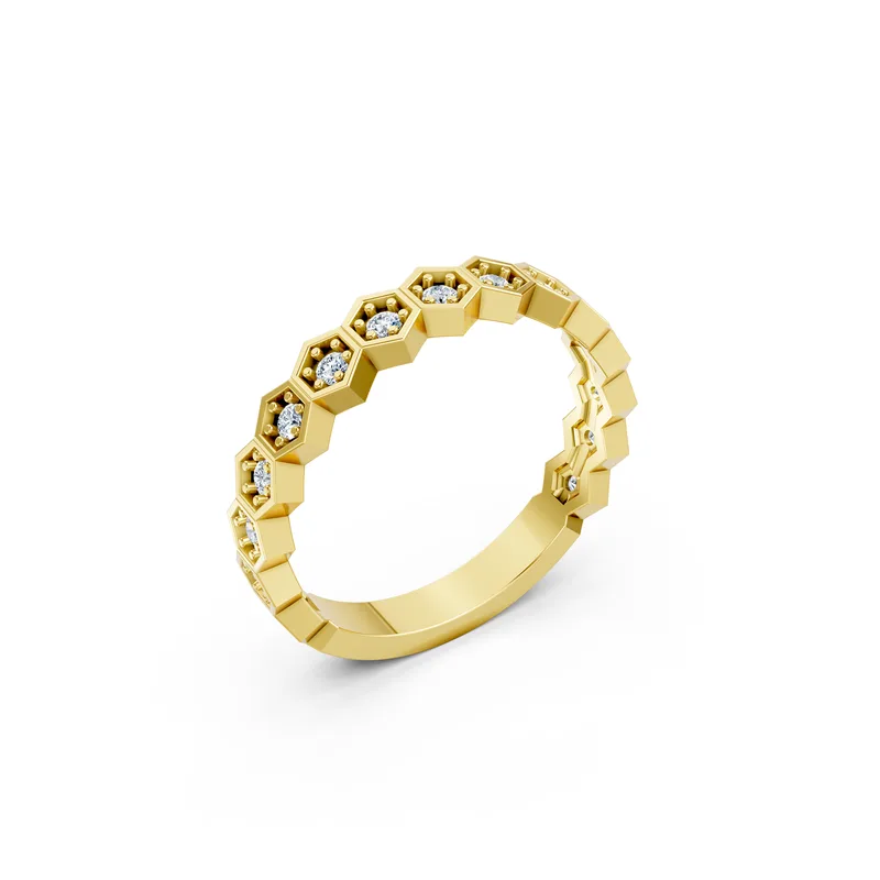 18K Gold Diamond Engagement Ring (RNN93) – Rings by Ivanka & Co