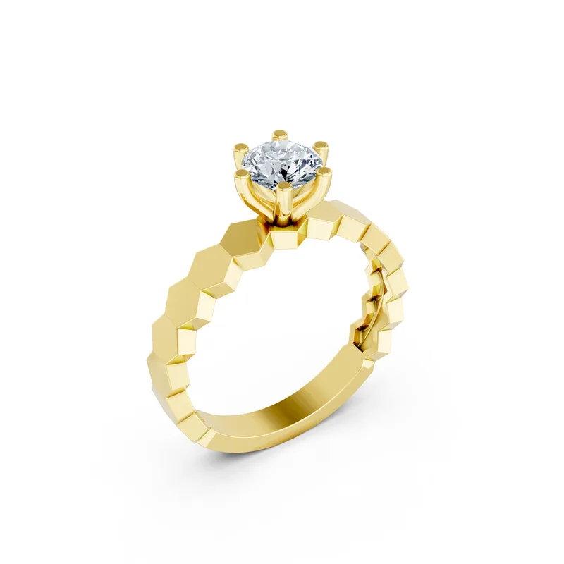 18K Gold Diamond Engagement Ring (RNN94) – Rings by Ivanka & Co
