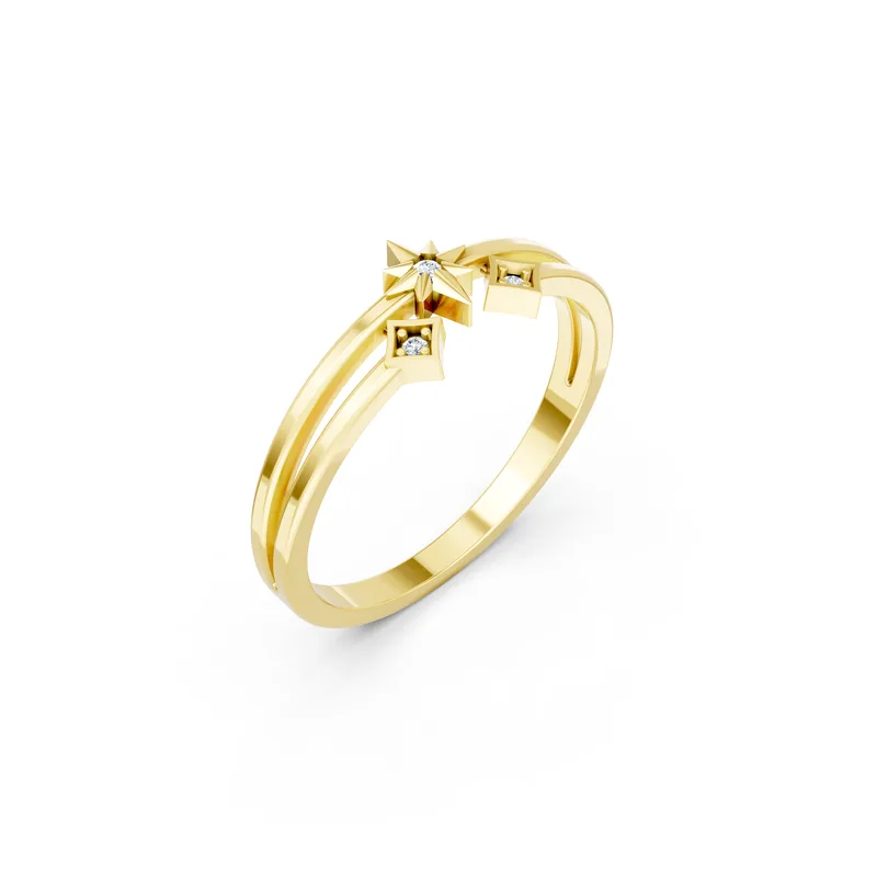18K Gold Diamond Engagement Ring (RNN96) – Rings by Ivanka & Co