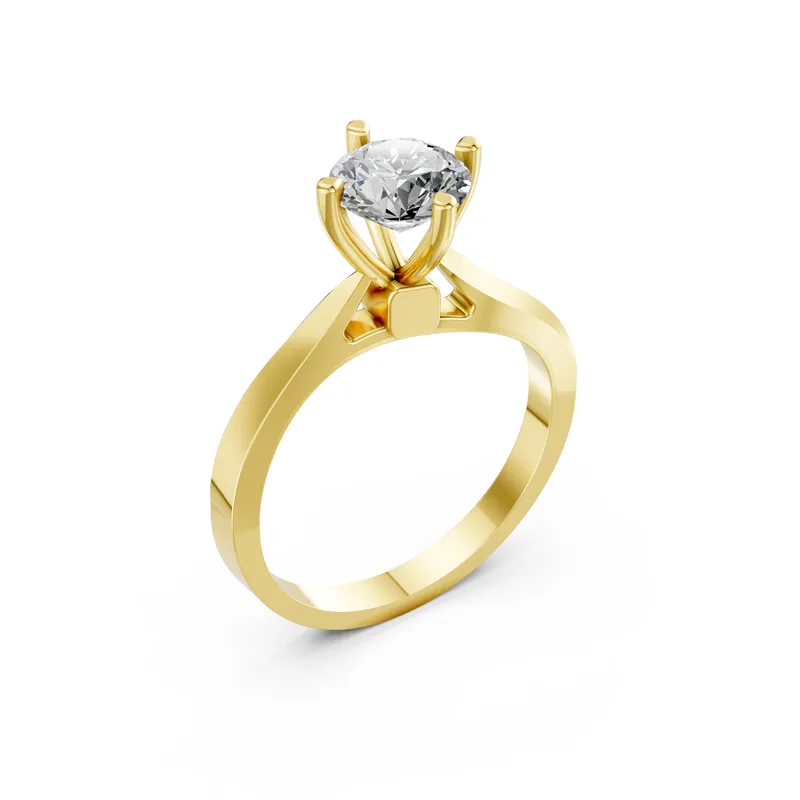 18K Gold Diamond Engagement Ring (TBR22) – Rings by Ivanka & Co