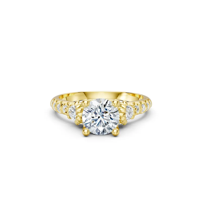 18K Gold Diamond Engagement Ring (r364) – Rings by Ivanka & Co