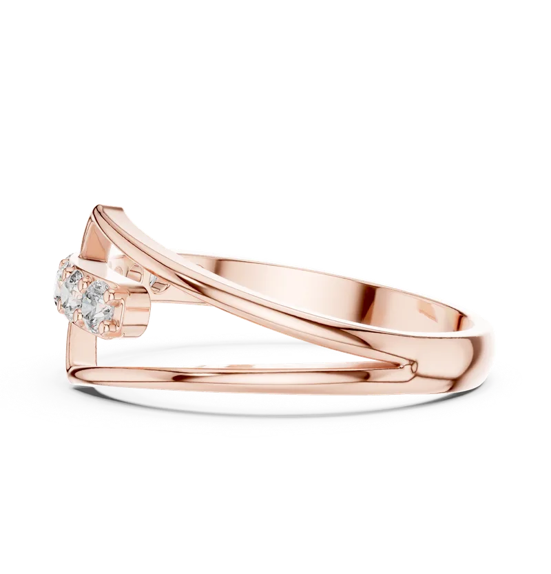 18K Gold Diamond Ring (HLR-107) – Rings by Ivanka & Co