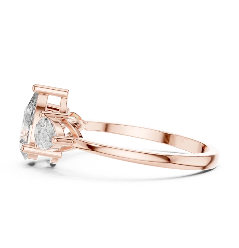 18K Gold Diamond Ring (HLR-18) – Rings by Ivanka & Co