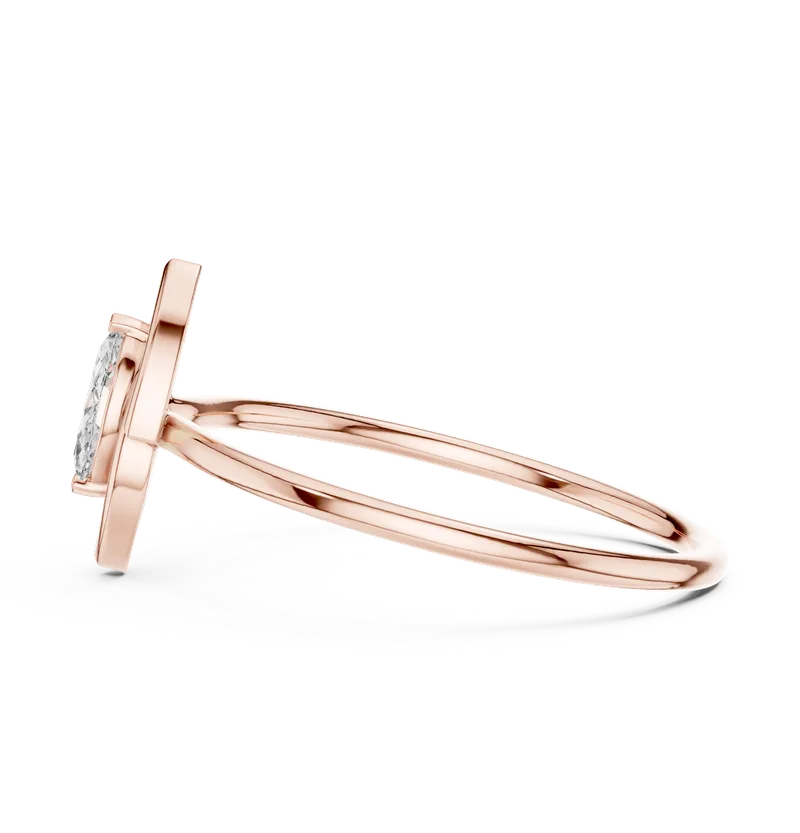 18K Gold Diamond Ring (HLR-197) – Rings by Ivanka & Co