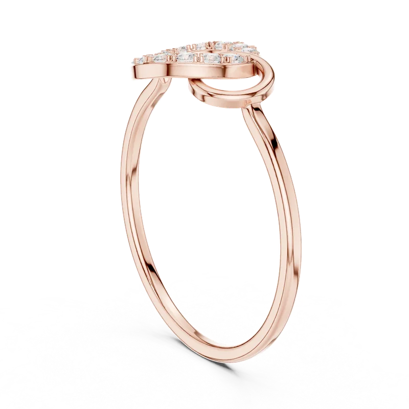 18K Gold Round Diamond Pavé Ring – 0.156 ct (HLR-201) – Rings by Ivanka & Co