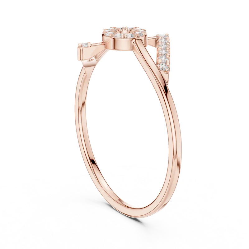 18K Gold Round Diamond Pavé Ring – 0.11 ct (HLR-202) – Rings by Ivanka & Co