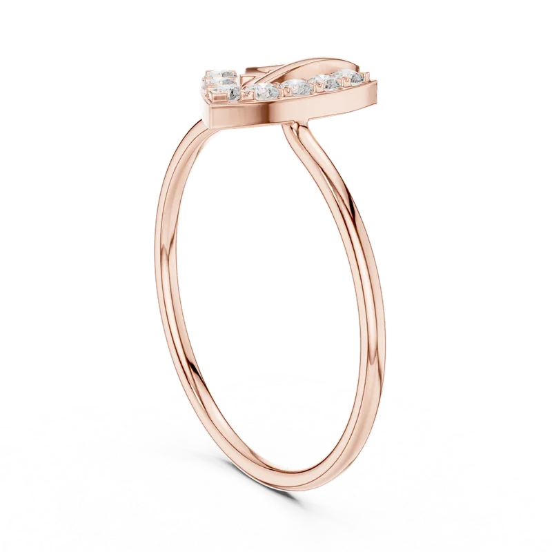 18K Gold Round Diamond Cluster Ring – 0.126 ct (HLR-229) – Rings by Ivanka & Co
