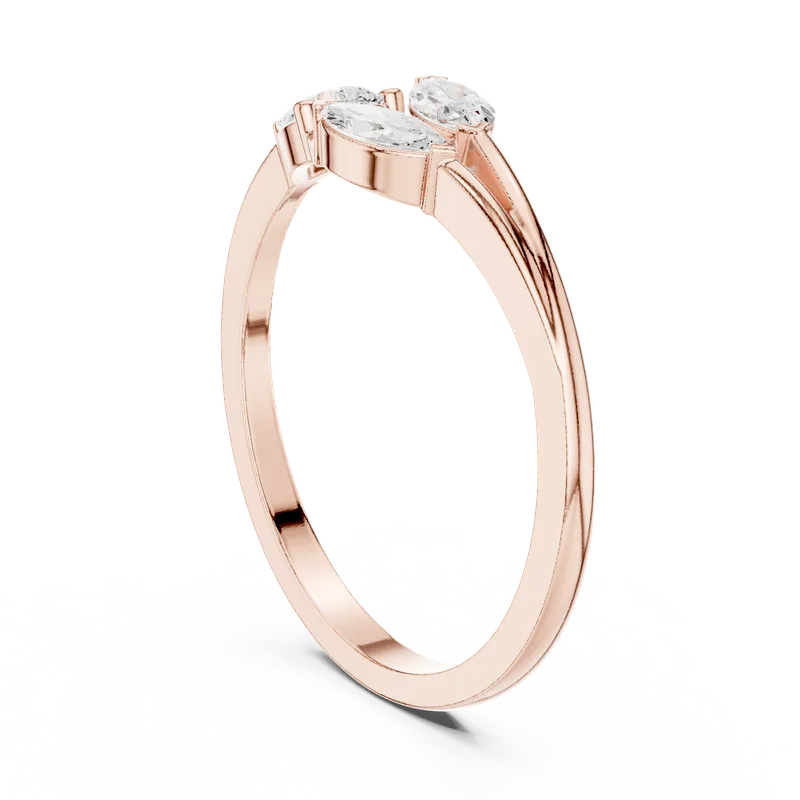 18K Gold Diamond Cluster Ring – 0.38 ct (HLR-235) – Rings by Ivanka & Co