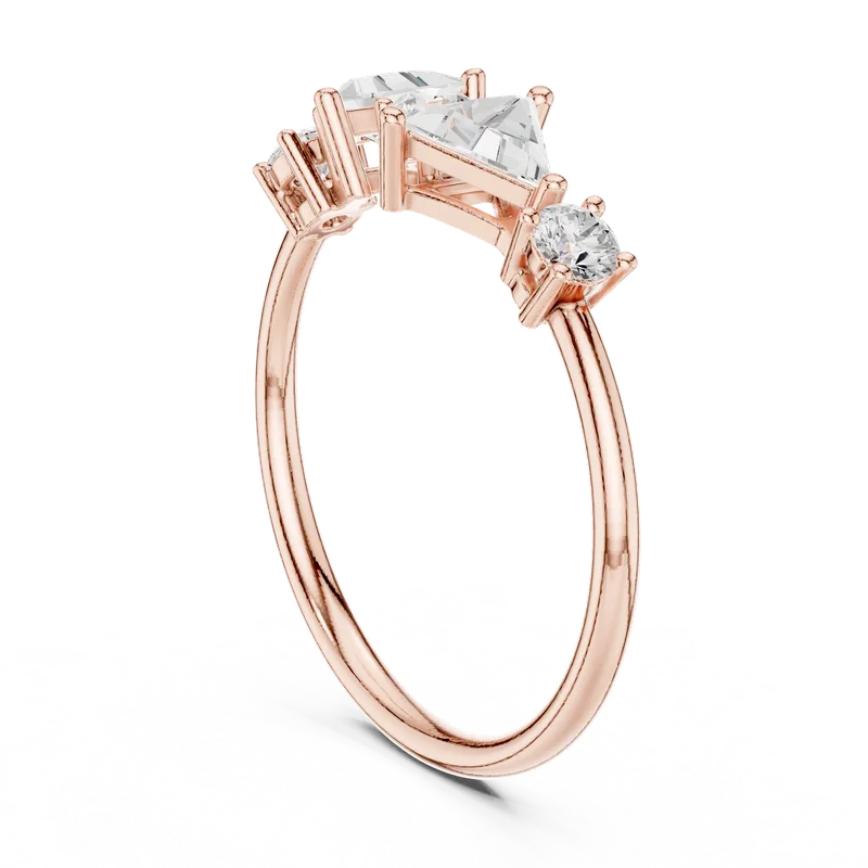 18K Gold Diamond Cluster Ring – 0.645 ct (HLR-239) – Rings by Ivanka & Co