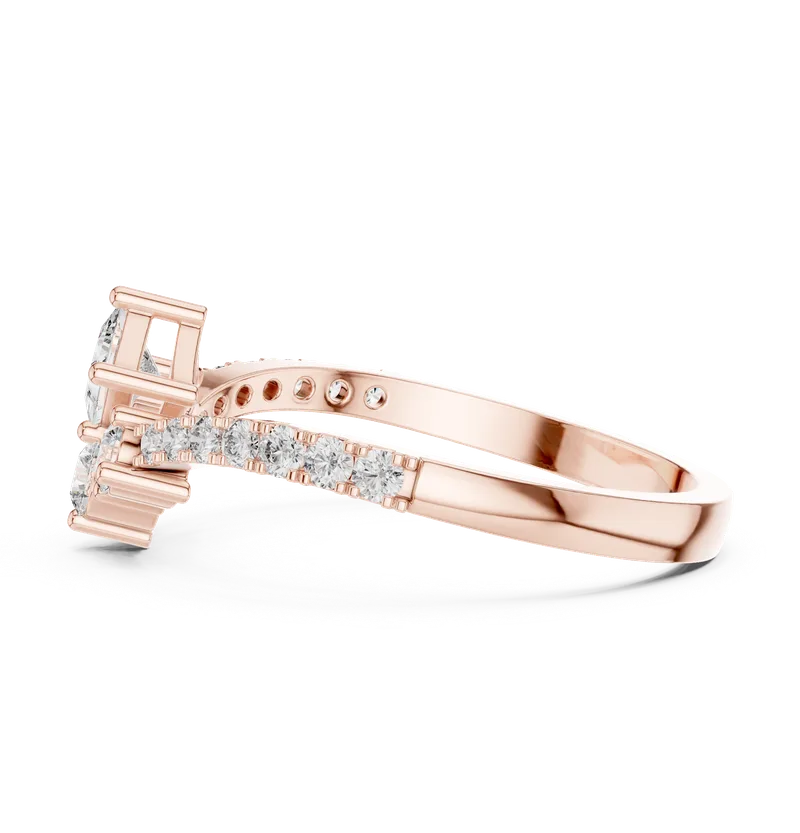 18K Gold Diamond Ring (HLR-44) – Rings by Ivanka & Co