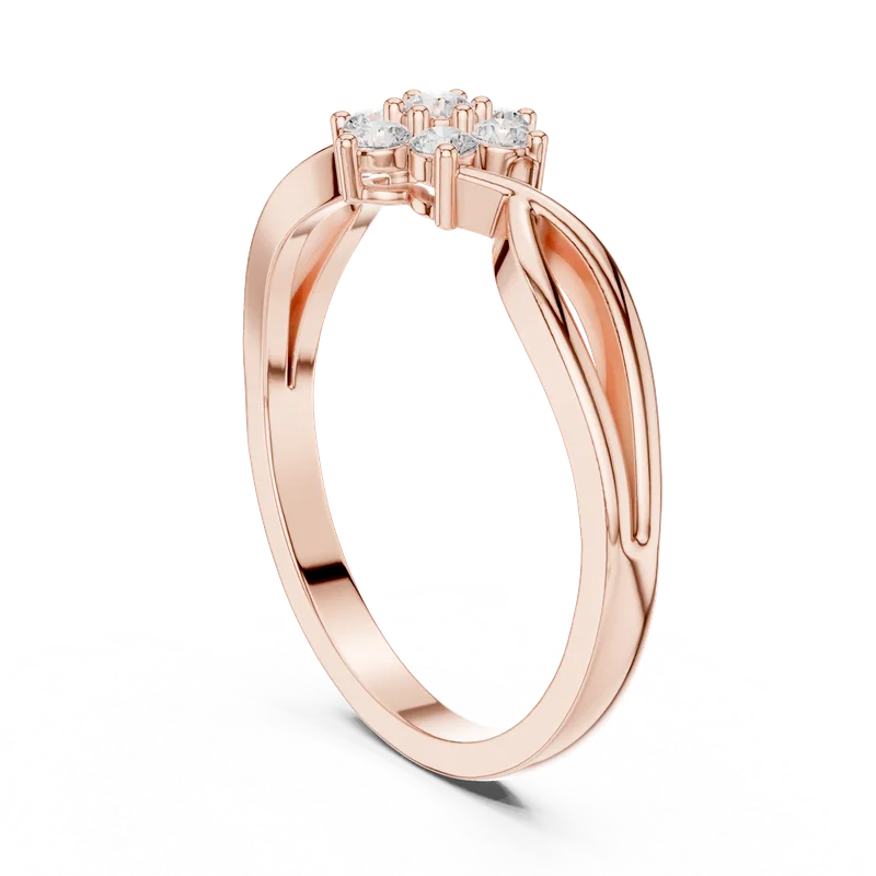 18K Gold Diamond Ring (HLR-72) – Rings by Ivanka & Co