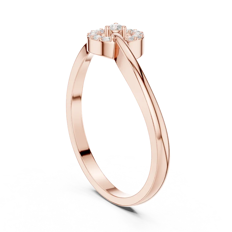 18K Gold Diamond Ring (HLR-78) – Rings by Ivanka & Co