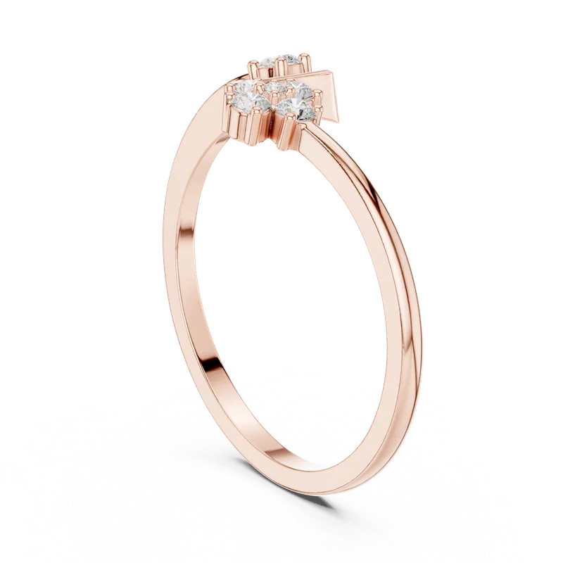 18K Gold Diamond Ring (HLR-79) – Rings by Ivanka & Co