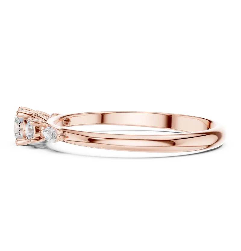 18K Gold Diamond Ring (HLR-89) – Rings by Ivanka & Co