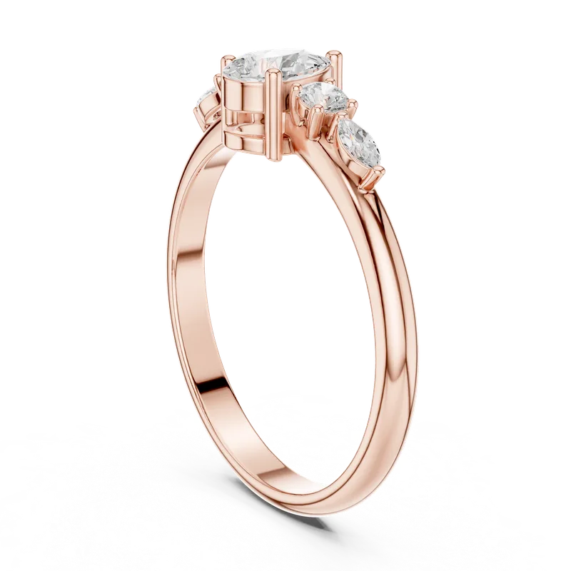 18K Gold Diamond Ring (HLR-91) – Rings by Ivanka & Co