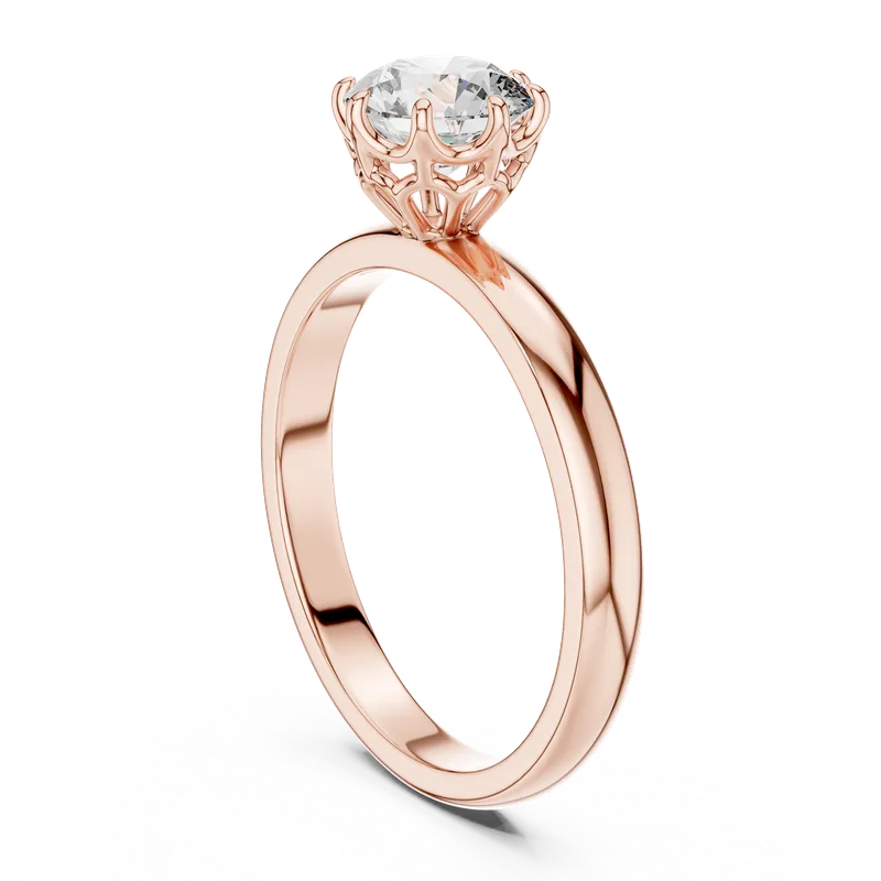 18K Gold Round Diamond Solitaire Ring – 1 ct (LR-0002) – Rings by Ivanka & Co
