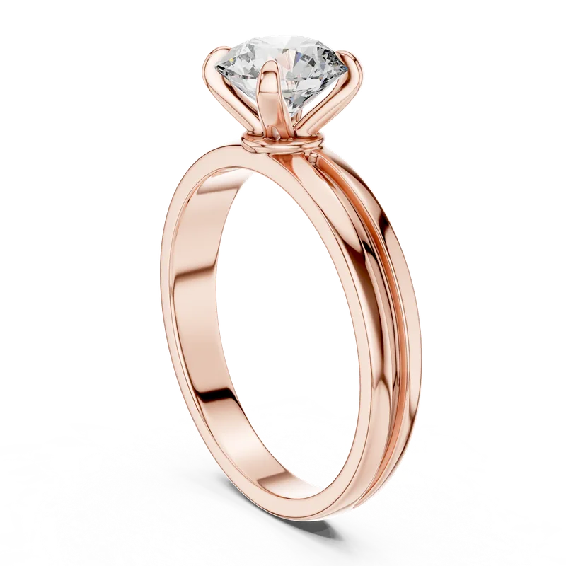 18K Gold Round Diamond Solitaire Ring – 1 ct (LR-0005) – Rings by Ivanka & Co
