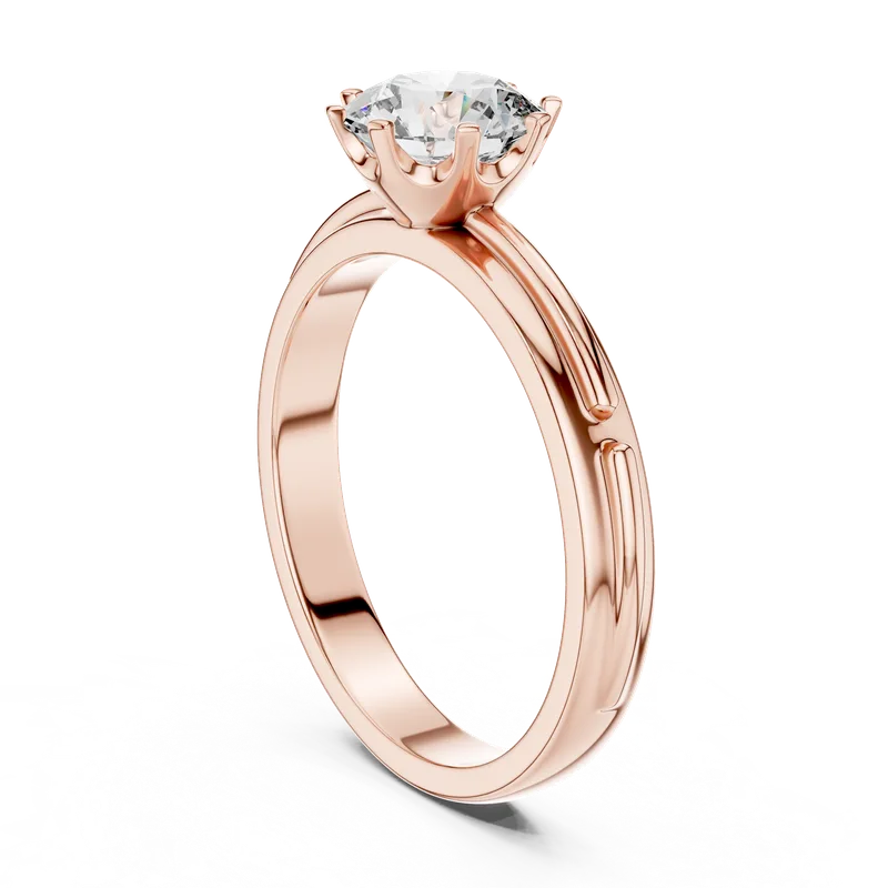 18K Gold Round Diamond Solitaire Ring – 1 ct (LR-0006) – Rings by Ivanka & Co