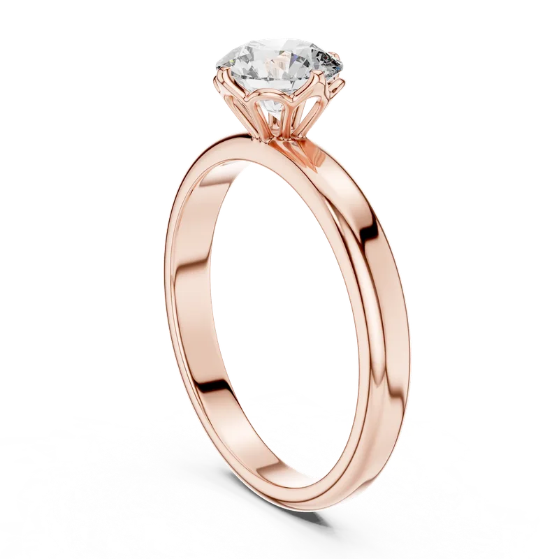 18K Gold Round Diamond Solitaire Ring – 1 ct (LR-0007) – Rings by Ivanka & Co