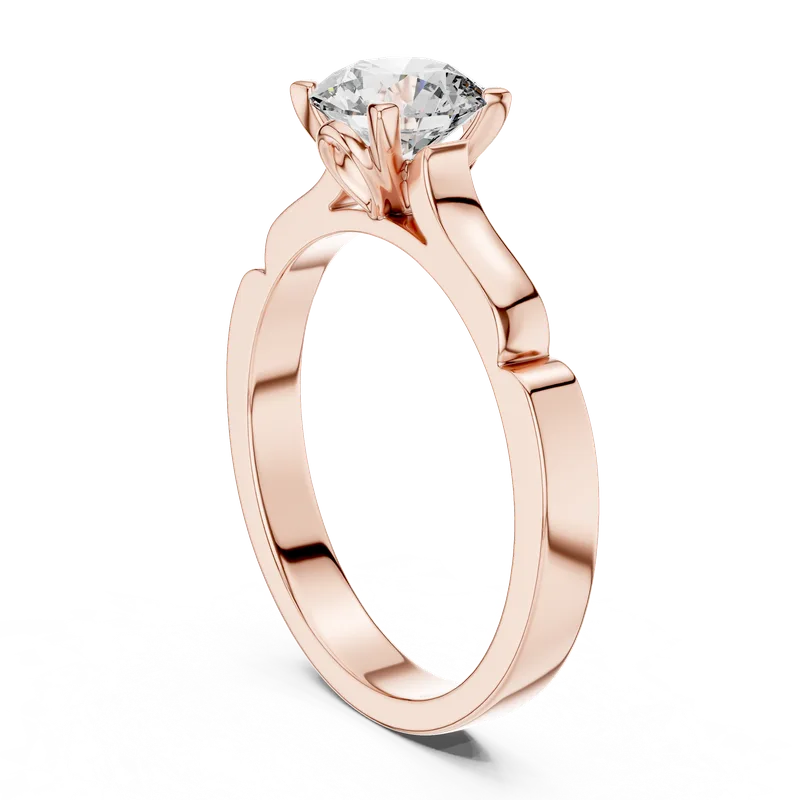 18K Gold Round Diamond Solitaire Ring – 1 ct (LR-0008) – Rings by Ivanka & Co