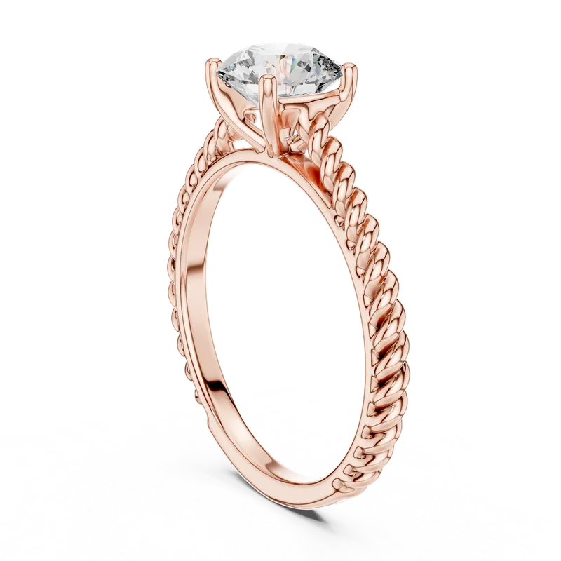 18K Gold Round Diamond Solitaire Ring – 1 ct (LR-0011) – Rings by Ivanka & Co