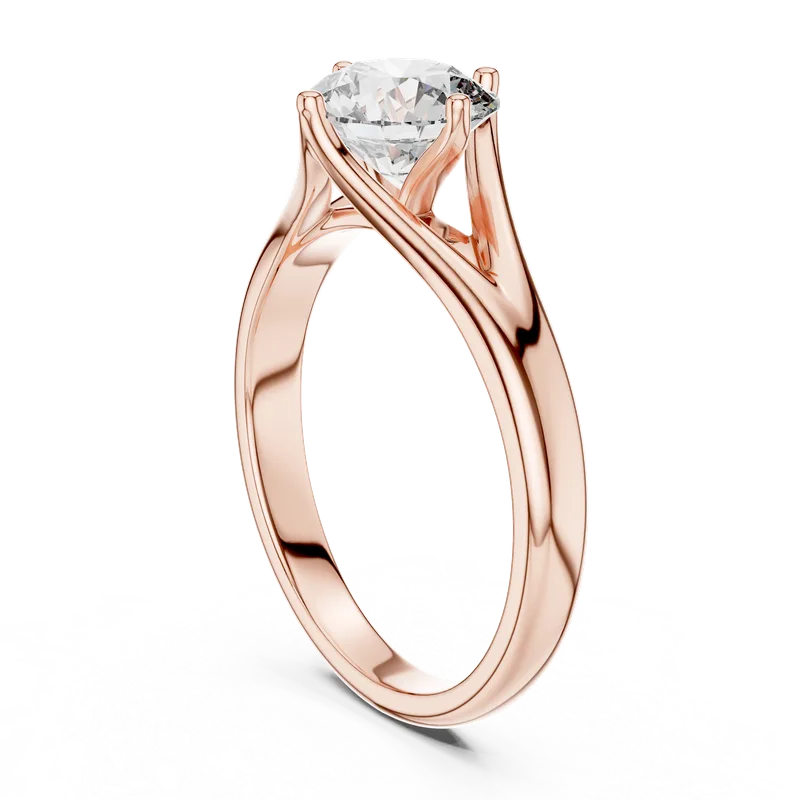 18K Gold Round Diamond Solitaire Ring – 1 ct (LR-0012) – Rings by Ivanka & Co