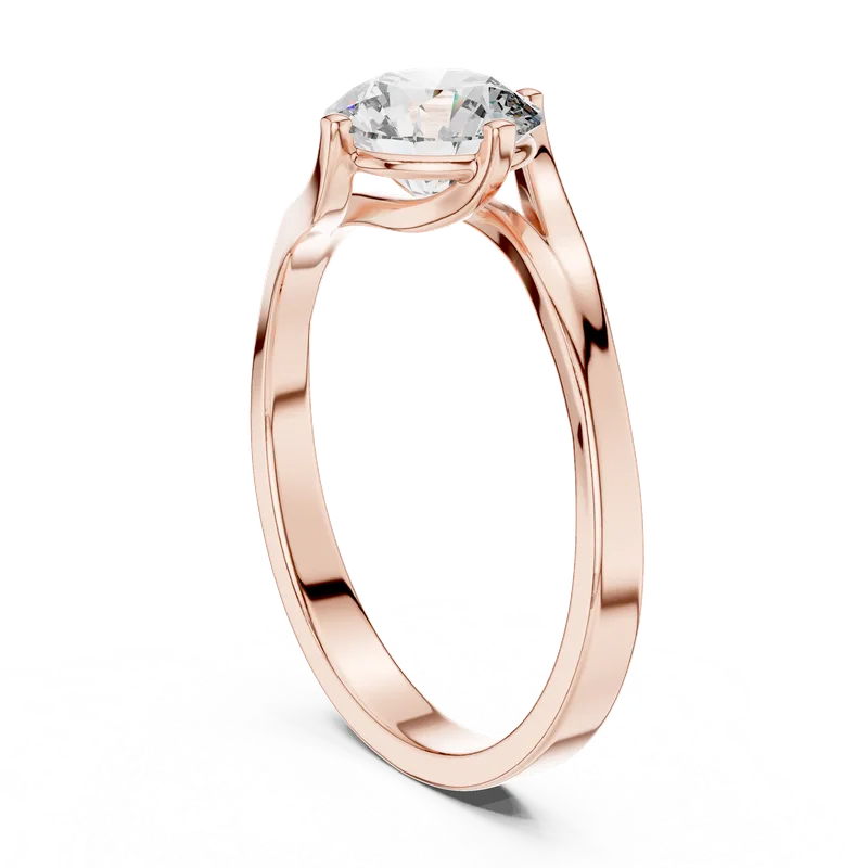 18K Gold Round Diamond Solitaire Ring – 1 ct (LR-0013) – Rings by Ivanka & Co