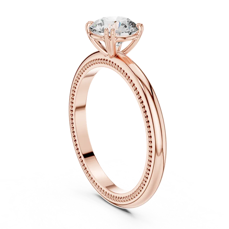 18K Gold Round Diamond Solitaire Ring – 1 ct (LR-0016) – Rings by Ivanka & Co