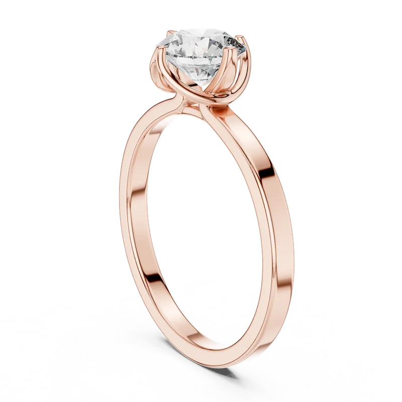 18K Gold Round Diamond Solitaire Ring – 1 ct (LR-0018) – Rings by Ivanka & Co