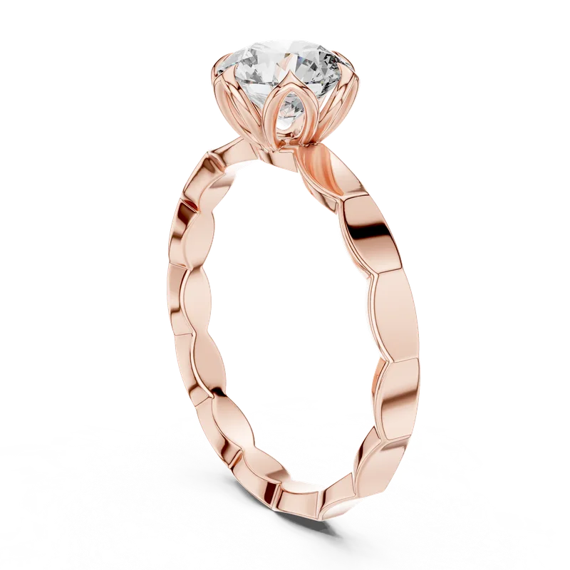 18K Gold Round Diamond Solitaire Ring – 1 ct (LR-0019) – Rings by Ivanka & Co