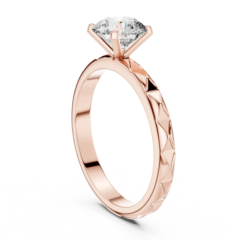 18K Gold Round Diamond Solitaire Ring – 1 ct (LR-0020) – Rings by Ivanka & Co