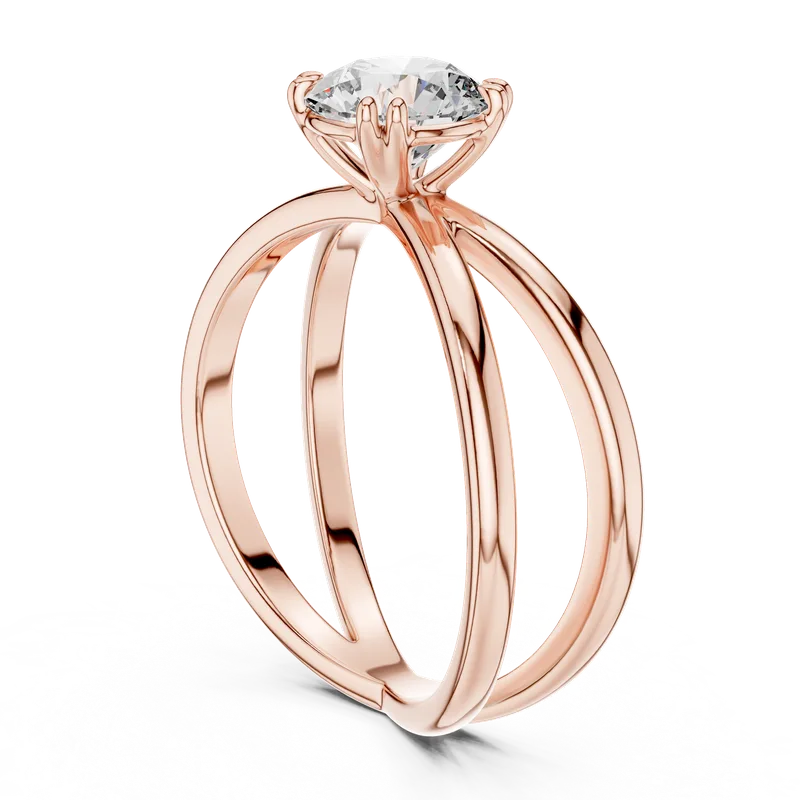 18K Gold Round Diamond Solitaire Ring – 1 ct (LR-0021) – Rings by Ivanka & Co