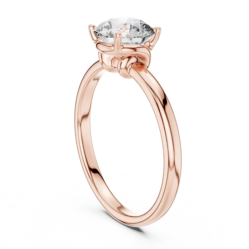 18K Gold Round Diamond Solitaire Ring – 1 ct (LR-0022) – Rings by Ivanka & Co