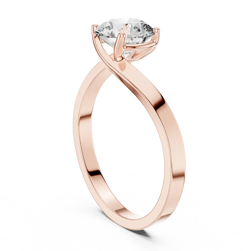 18K Gold Round Diamond Solitaire Ring – 1 ct (LR-0023) – Rings by Ivanka & Co