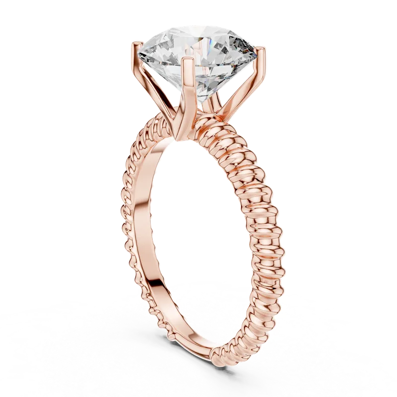 18K Gold Round Diamond Solitaire Ring – 2.8 ct (LR-0026) – Rings by Ivanka & Co