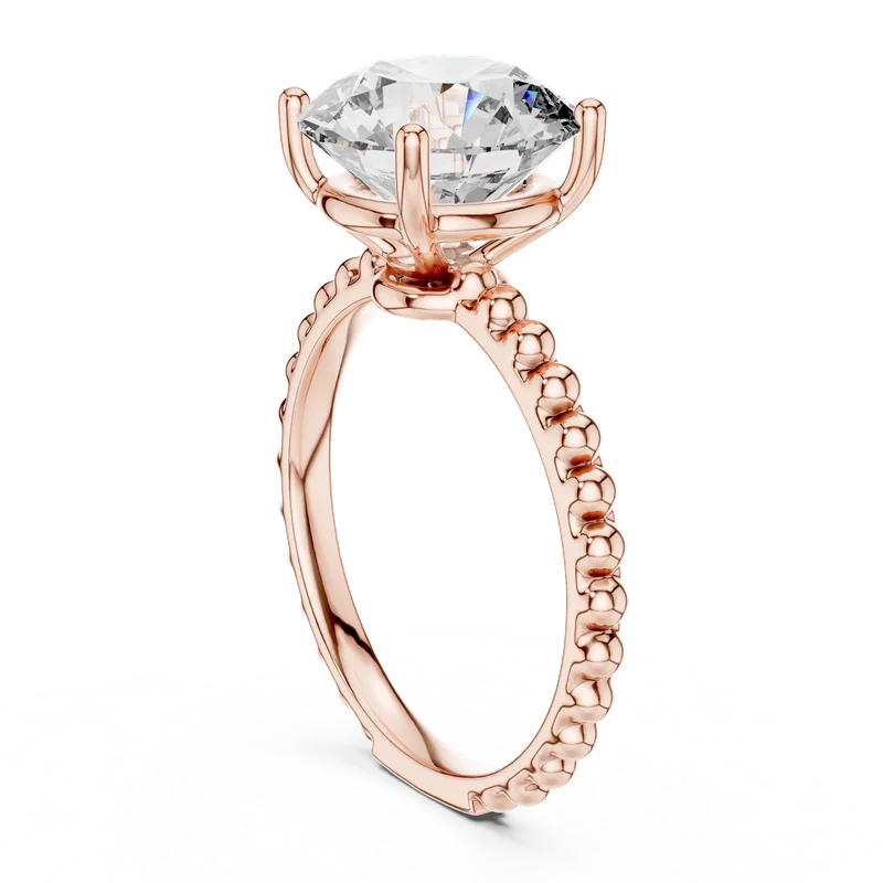 18K Gold Round Diamond Solitaire Ring – 2.8 ct (LR-0028) – Rings by Ivanka & Co