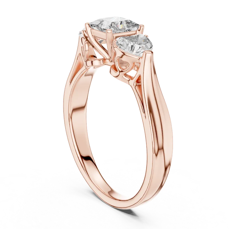 18K Gold Princess Diamond Cluster Ring – 1.27 ct (LR-0030) – Rings by Ivanka & Co