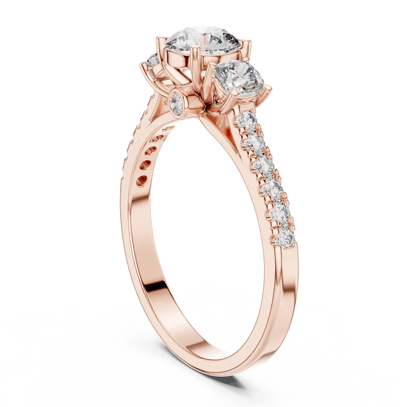 18K Gold Diamond Pavé Ring – 0.99 ct (LR-0033) – Rings by Ivanka & Co