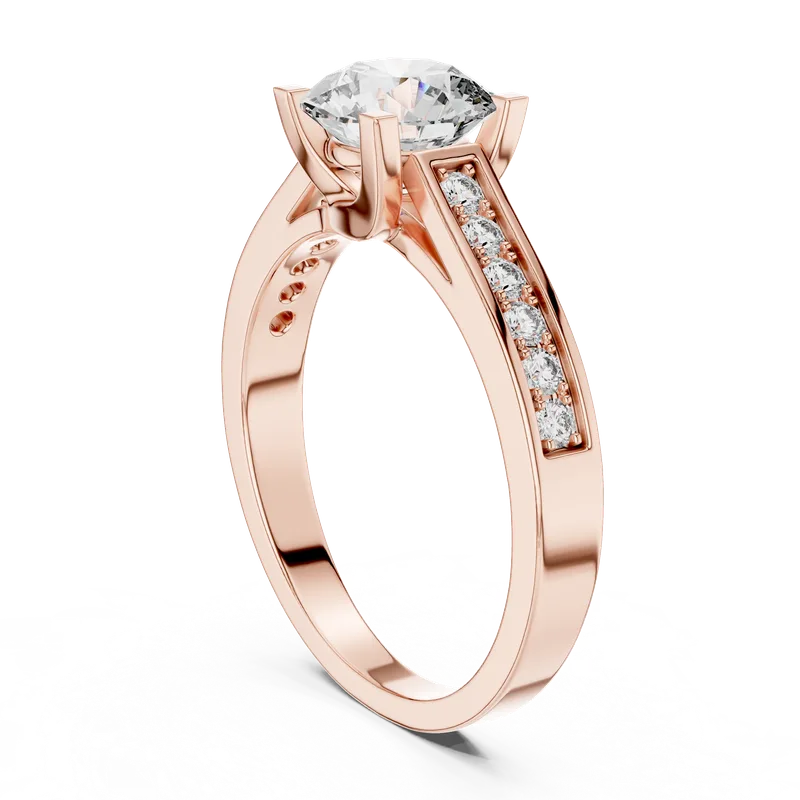 18K Gold Round Diamond Pavé Ring – 1.18 ct (LR-0035) – Rings by Ivanka & Co