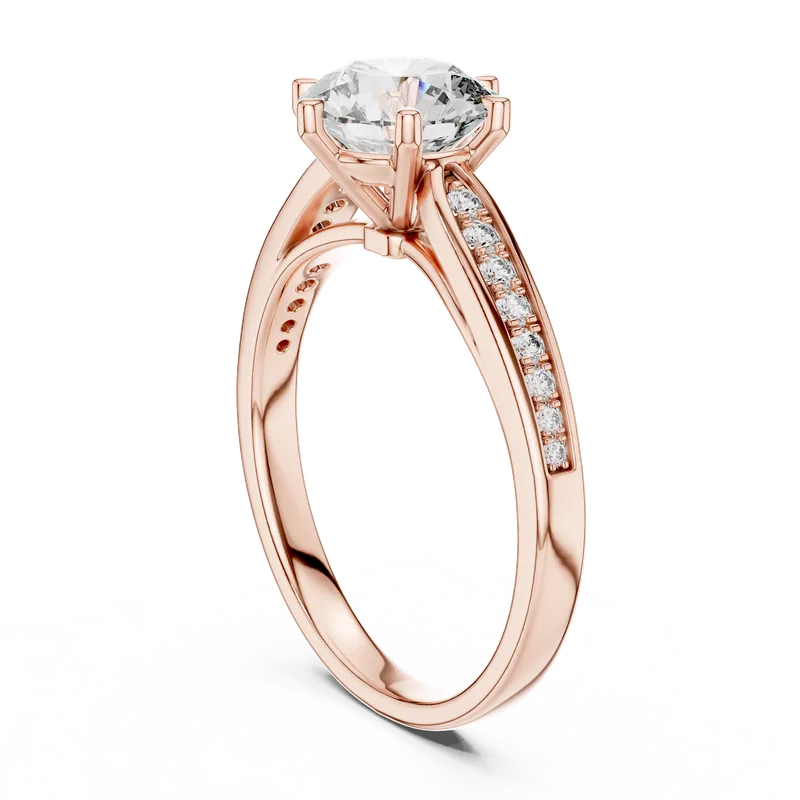 18K Gold Round Diamond Pavé Ring – 1.118 ct (LR-0038) – Rings by Ivanka & Co