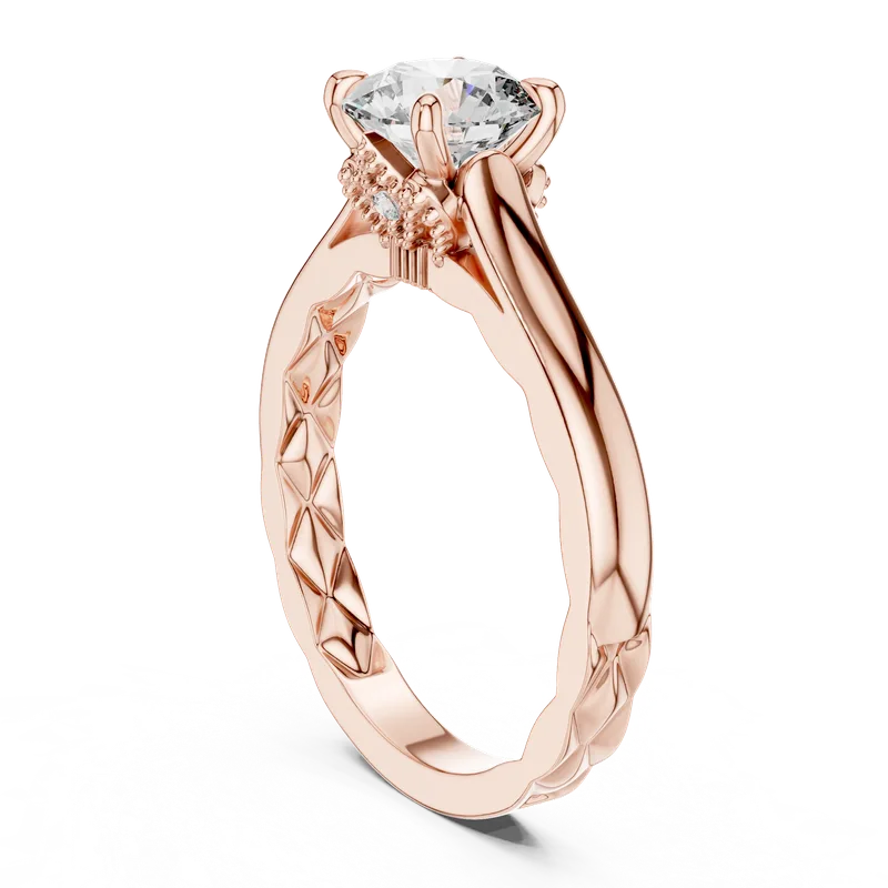 18K Gold Round Diamond Cluster Ring – 1.016 ct (LR-0044) – Rings by Ivanka & Co