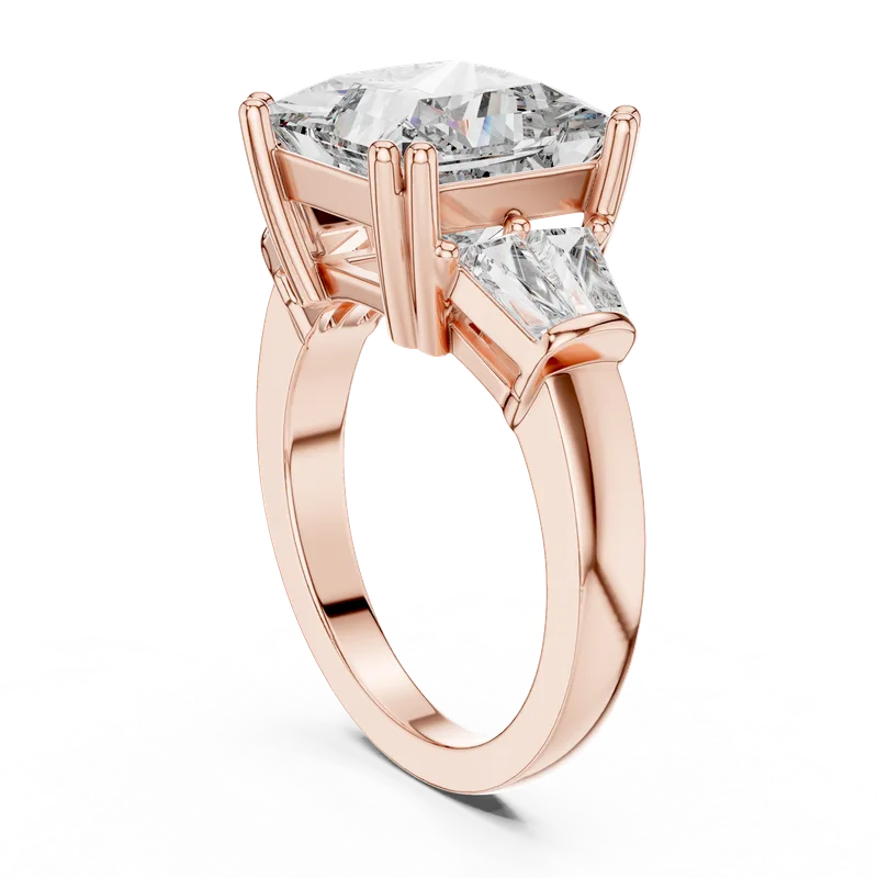 18K Gold Princess Diamond Cluster Ring – 4.37 ct (LR-0046) – Rings by Ivanka & Co