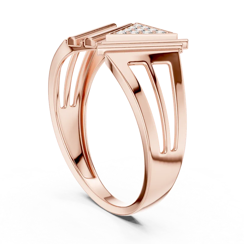 18K Gold Round Diamond Pavé Ring – 0.119 ct (LR-01-38-) – Rings by Ivanka & Co